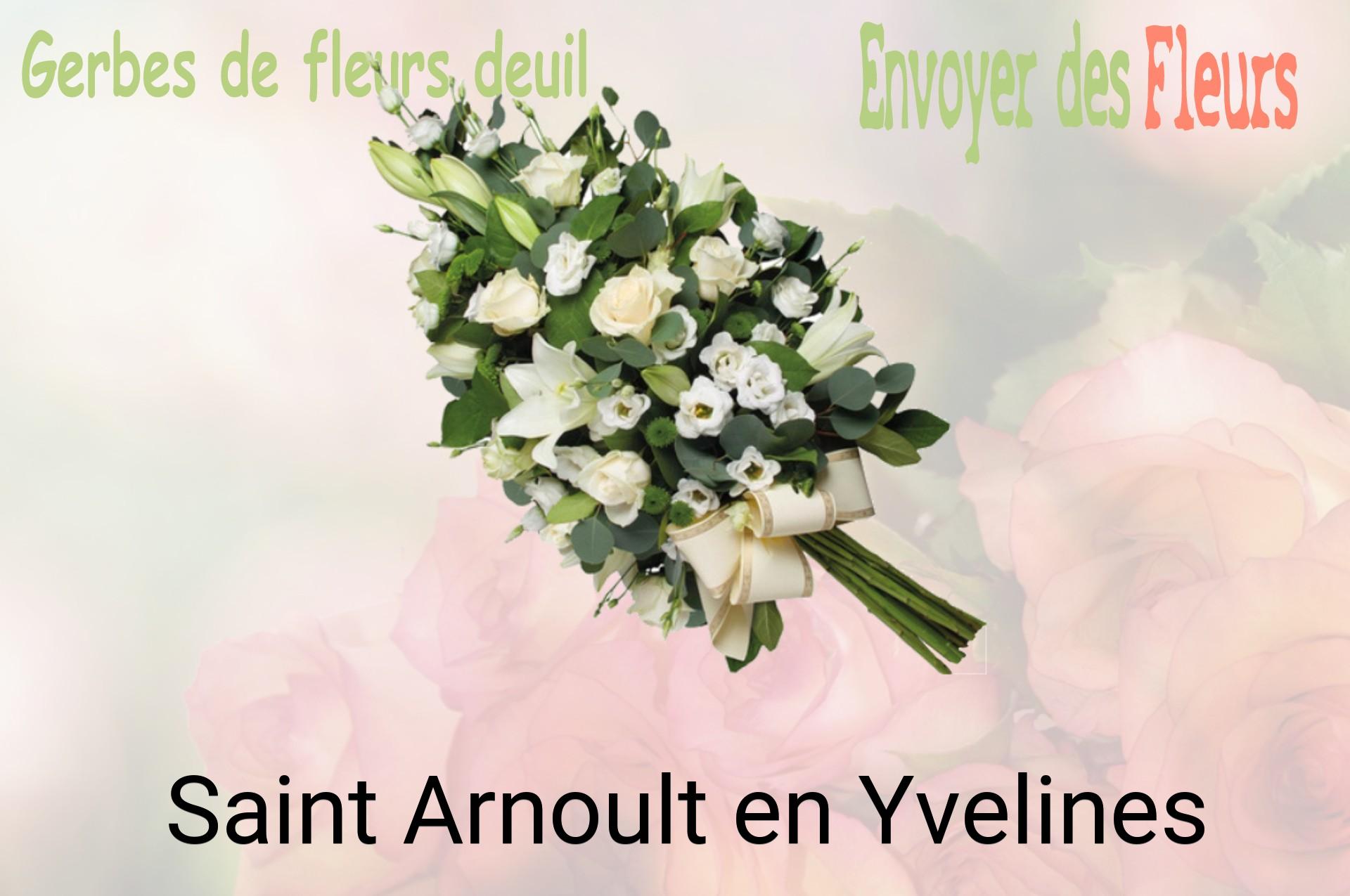Gerbe de fleurs de deuil livrée à Saint-Arnoult-en-Yvelines